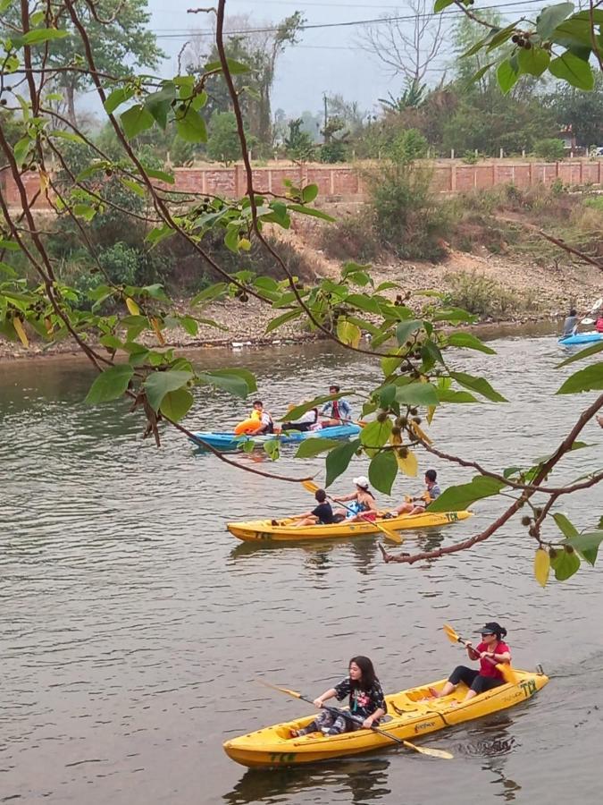 Riverside Garden Hostel Vangviang Kültér fotó